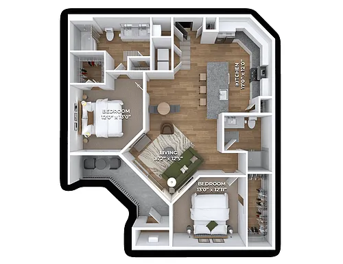 Floor plan B3