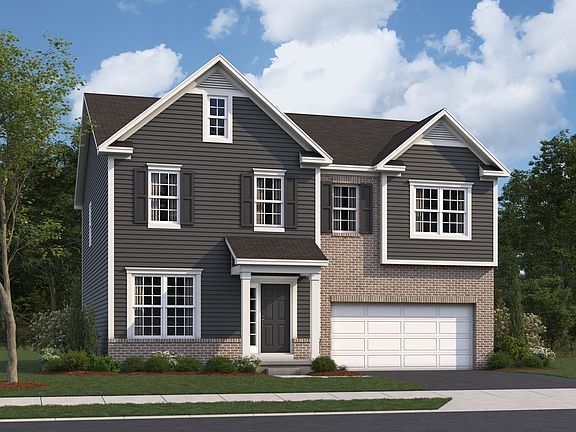 Granville Elevation A with Brick