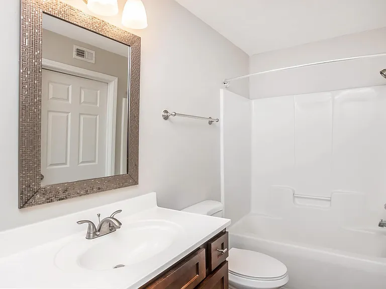 Welcome to Riverwood Park Apartments, where modern living meets comfort. Enjoy spacious bathrooms with stylish finishes, perfect for unwinding after a long day. Don't miss out on your new homeschedule a tour today!