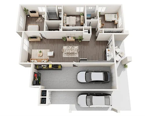 Floor plan Villa B