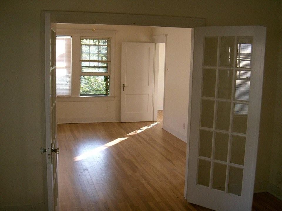 Dining area looking into living room