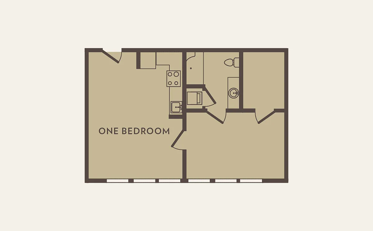 Floor plan One Bedroom