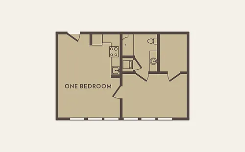 Floor plan One Bedroom