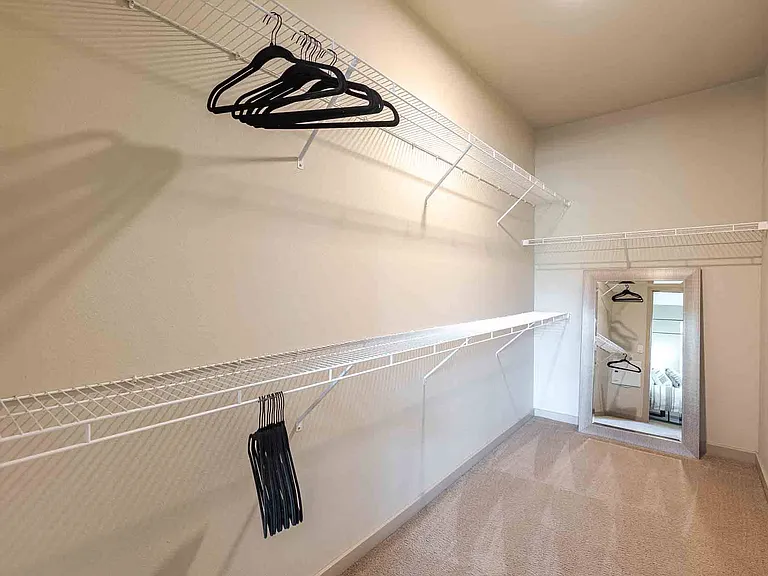 Oversized Primary Bedroom Closets