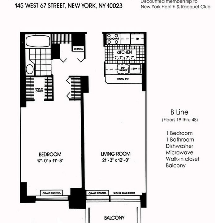 2nd image of 145 W 67th St APT 39B