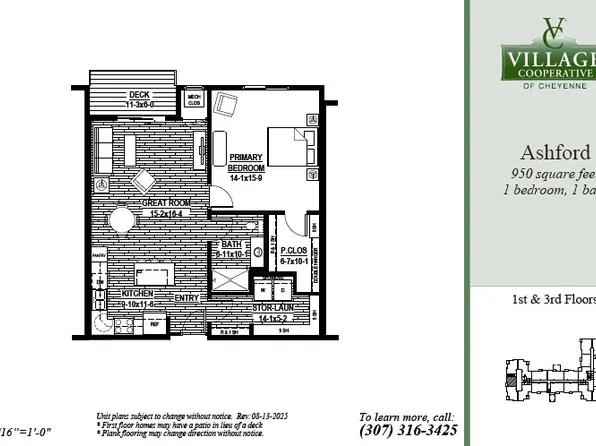 Ashford Plan, Village Cooperative of Cheyenne (Active Adults 62+)