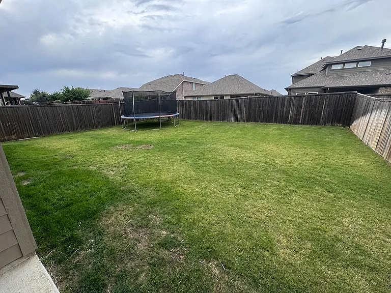 Large backyard