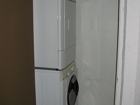 Laundry and machines in unit