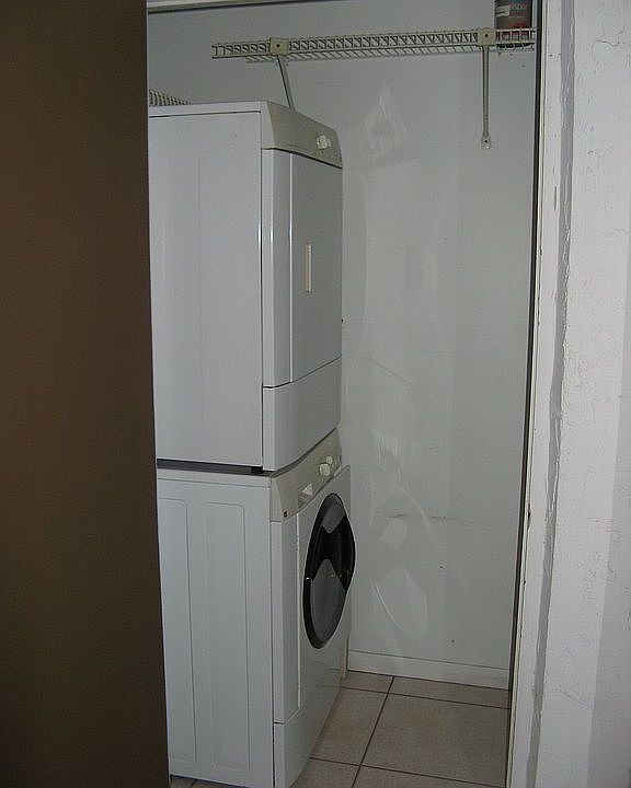 Laundry and machines in unit