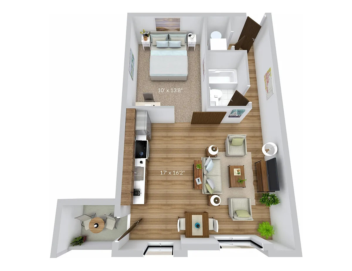 Floor plan 1x1N