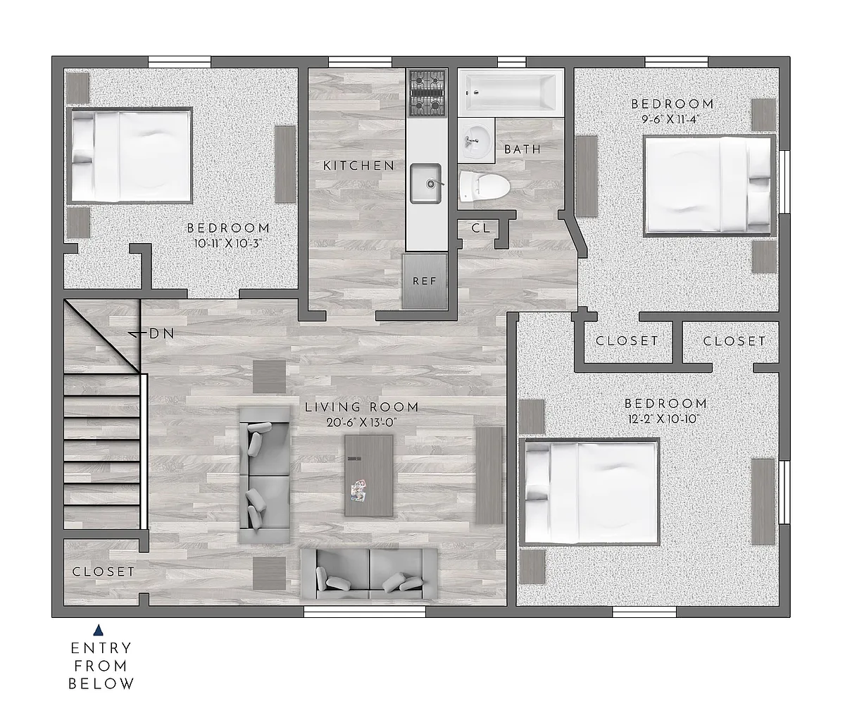 Floor plan C1 - 3X1