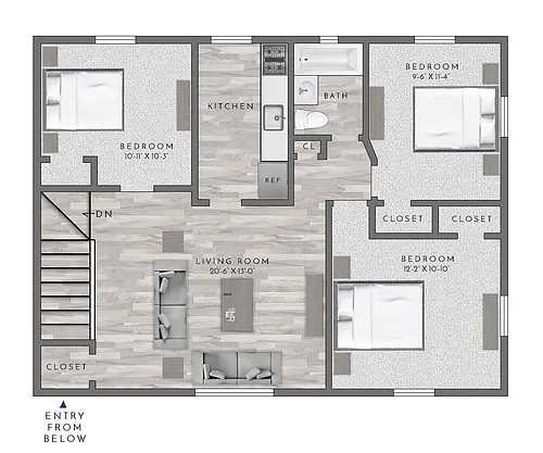Floor plan C1 - 3X1