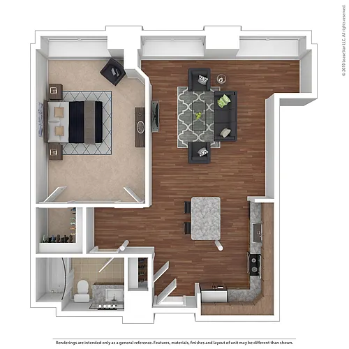 Floor plan One Bedroom