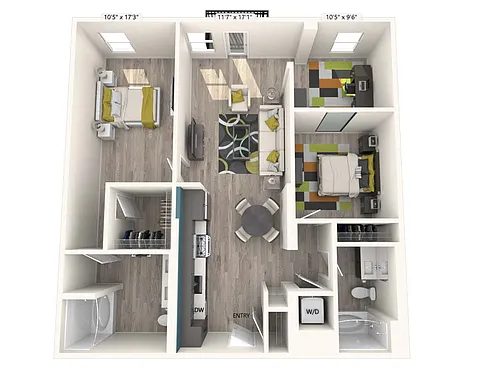 Floor plan B7-FinishII-1198-1210sf