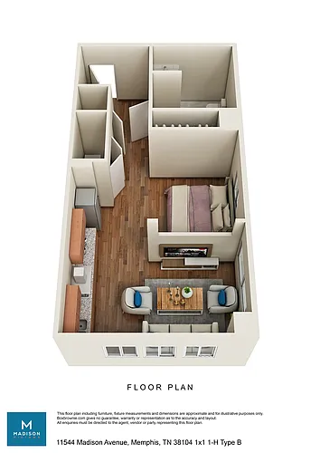 Floor plan 1X1
