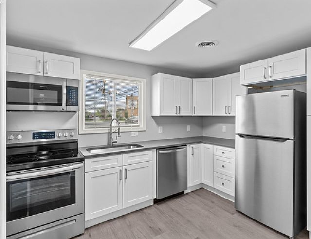 View into kitchen.