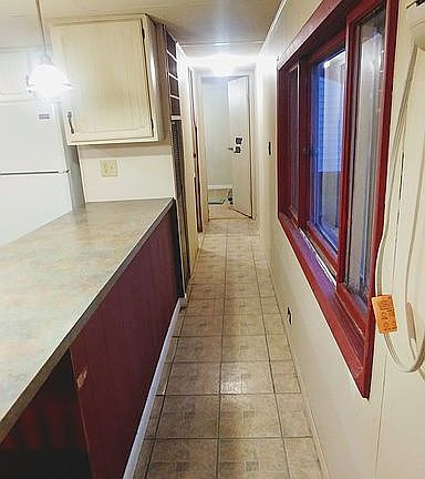 Hallway leading to bathroom