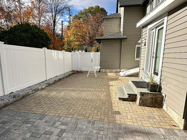 Private patio off the kitchen