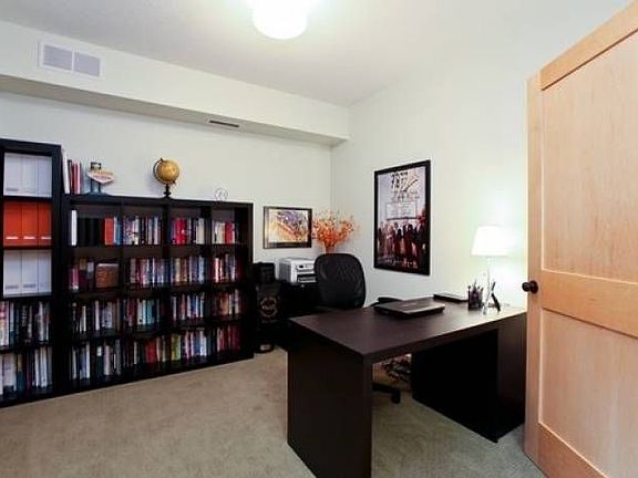 Office with closet.