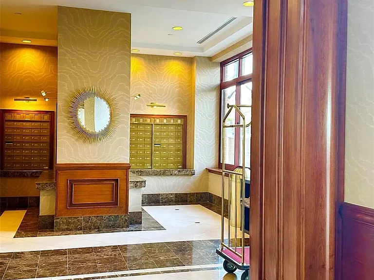 Mail area in lobby