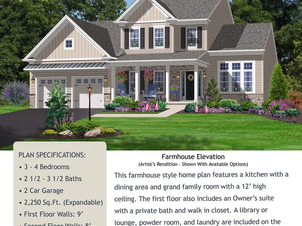 Faneuil Hall - Farmhouse Plan, Old Orchard at Stones Crossing