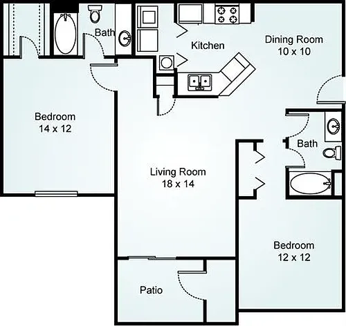 Floor plan B - Magnolia