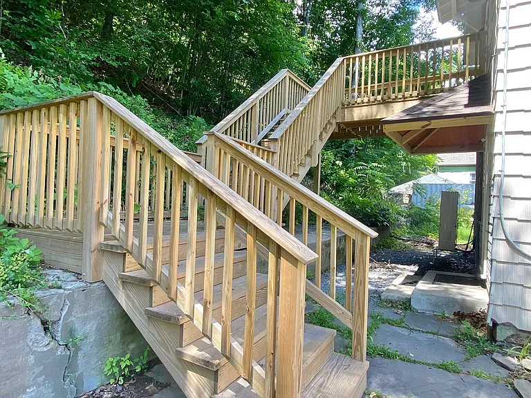 Private entrance offering convenient, independent access to the apartment.