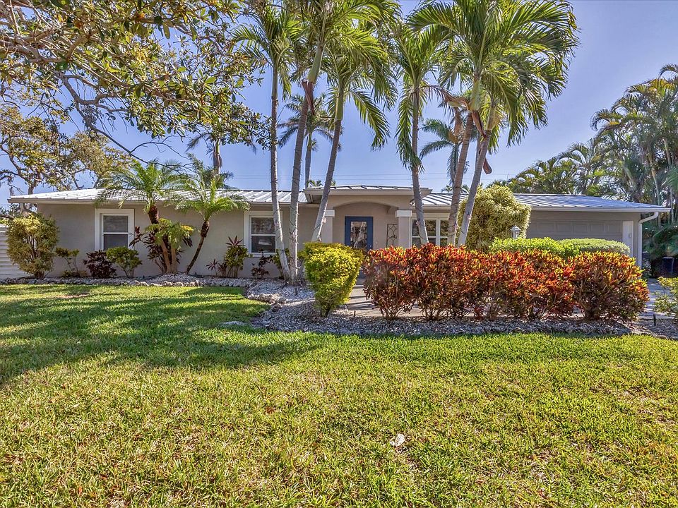 Beautifully landscaped front of home