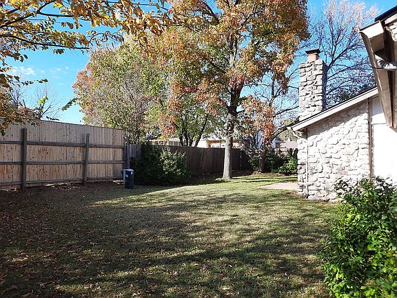 The backyard looking north