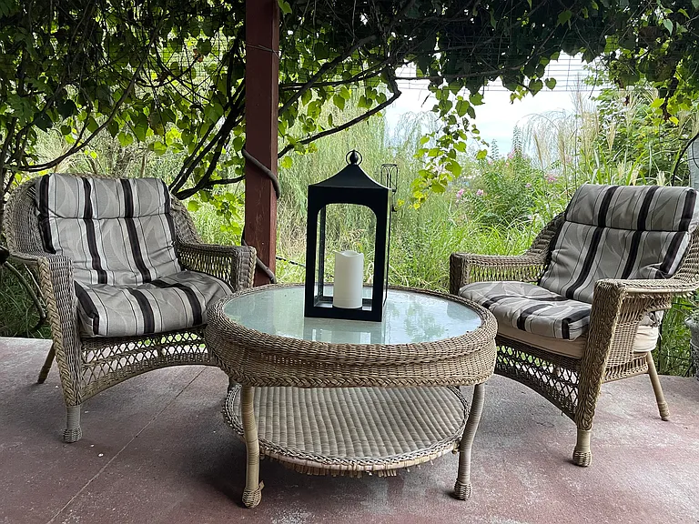 additional seating on patio