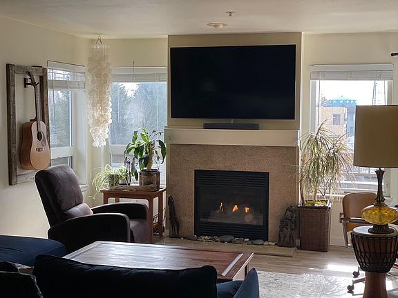 East and South facing windows & gas fireplace