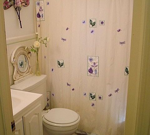 Bath with New Vanity, Professionally Reglazed Tub
