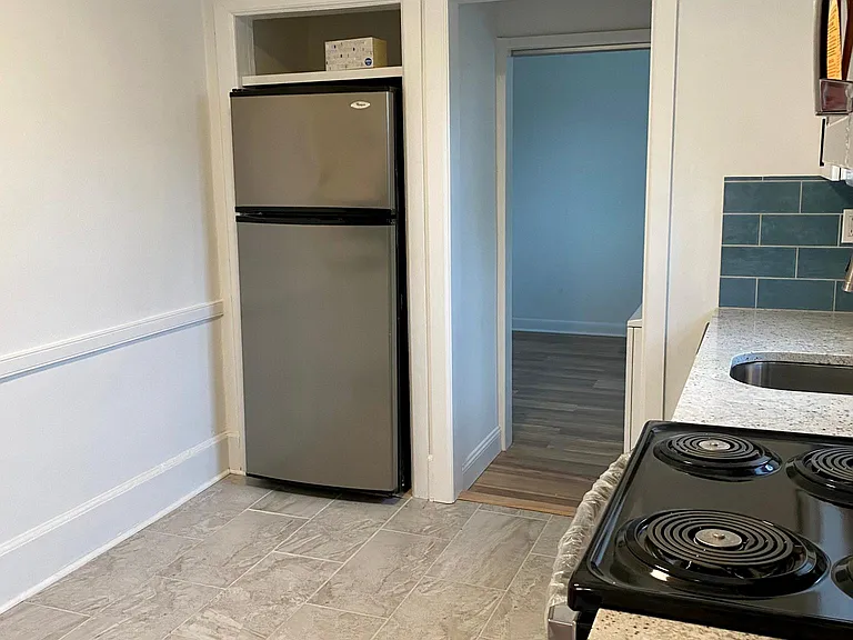 Eat in kitchen, granite countertops.