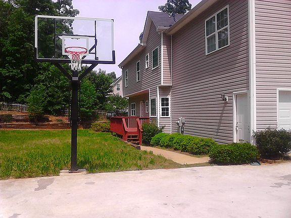 back yard basketball court