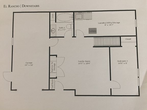 Downstairs layout/dimensions