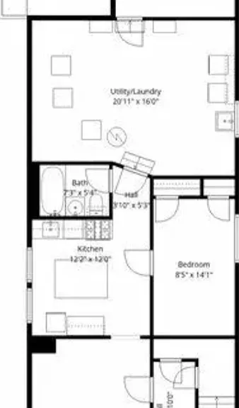 Laundry room basically in unit, your laundry is two feet away from your unit in the utility room (no need to go outside or go up and down stairs)