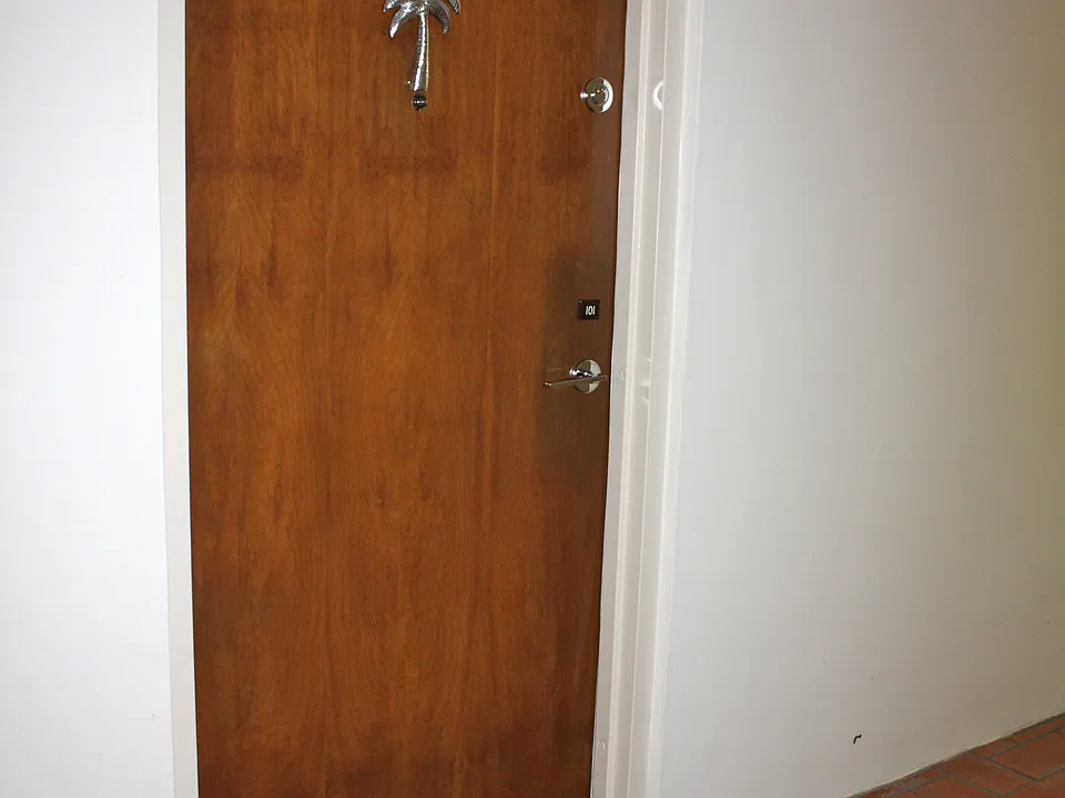 Front door.