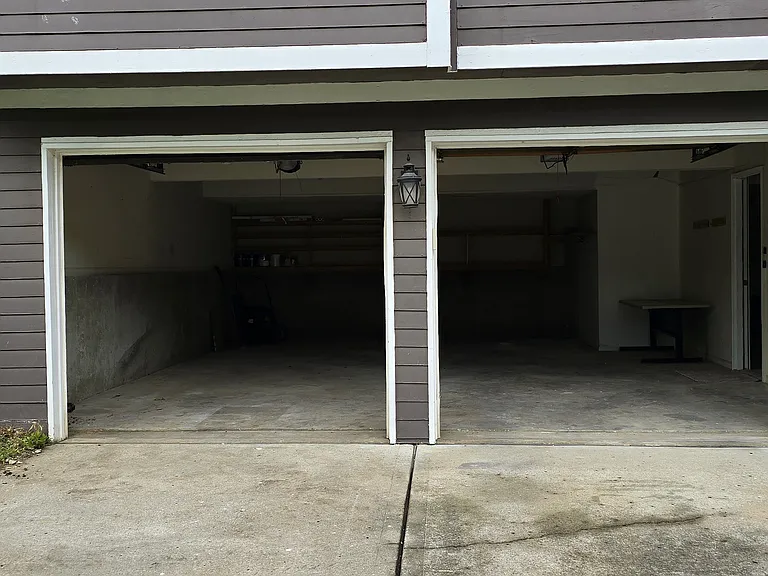 2-car garage with lots of storage