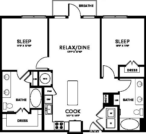 Floor plan B2A
