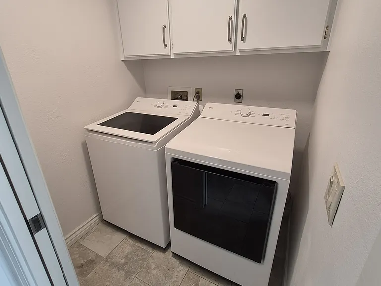 New washer and dryer included.