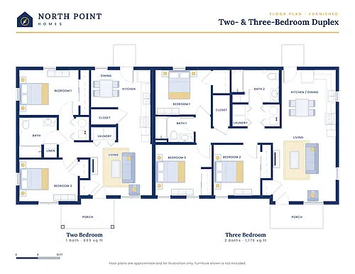 Floor plan 3 Bed - Duplex