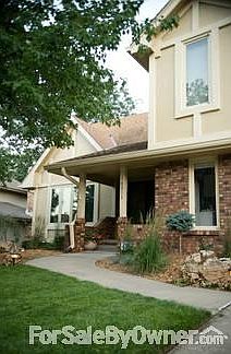 Front Porch with Landscaping