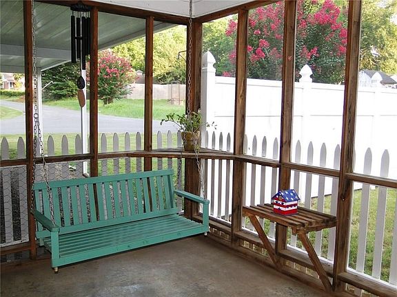 How Relaxing...A Porch Swing!  Screened Porch.