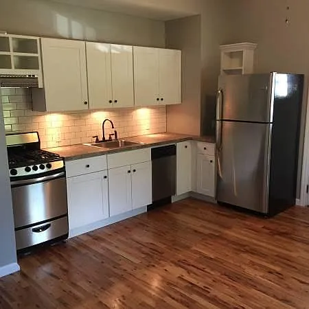 Brand new kitchen, with stainless steel appliances