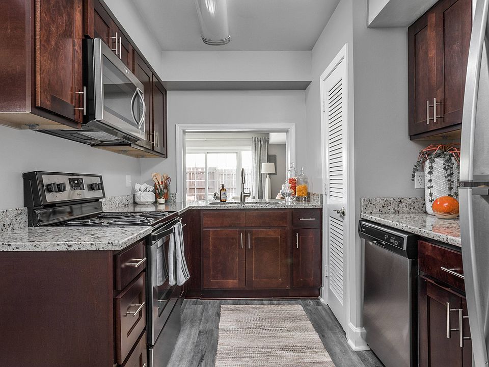 Kitchen with Granite Countertops and Stainless Steel Appliances