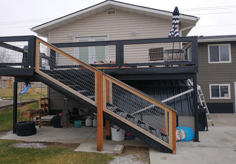 To upstairs rental