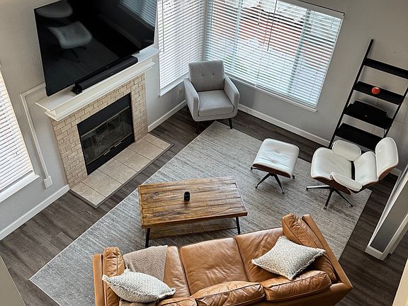 View from inside 2nd-floor walkway between bedroom... FYI-unit is not furnished