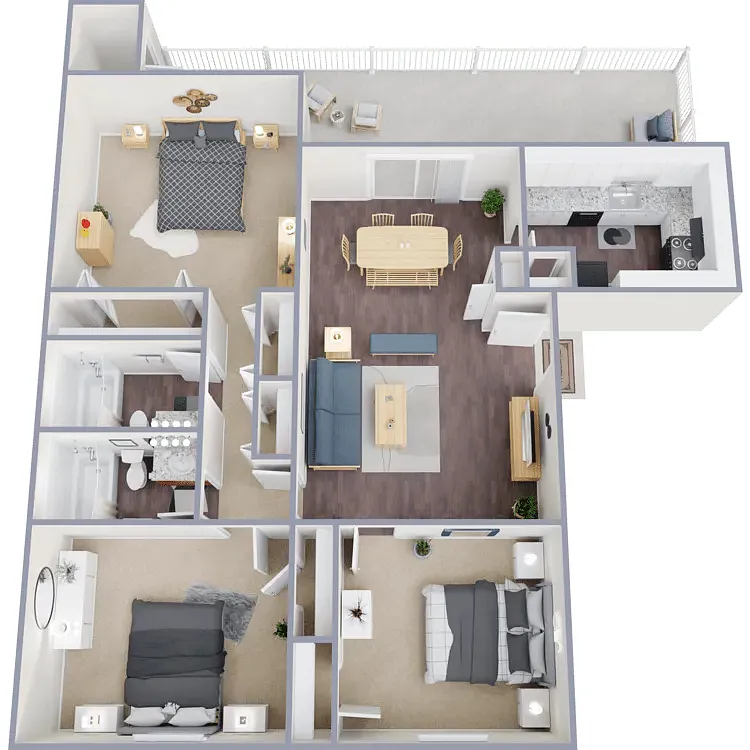 Floor plan The Oasis Upgraded