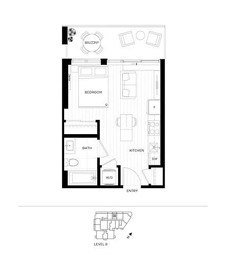 Floor plan T1-0804