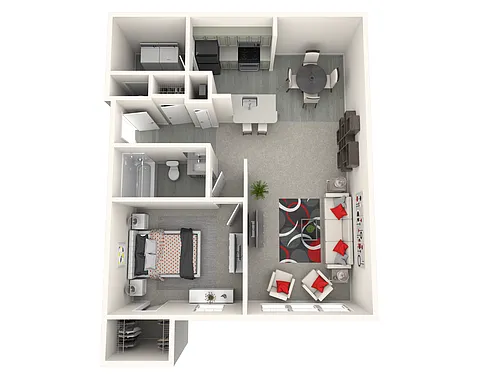 Floor plan 1X1